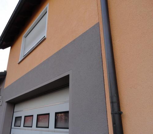 Fassade Wärmedämmung Orange Braun Germersheim 2